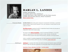 Tablet Screenshot of harlanlandes.com
